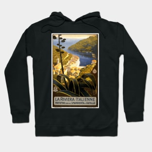 The Italian Riviera - Vintage French Travel Poster Design Hoodie